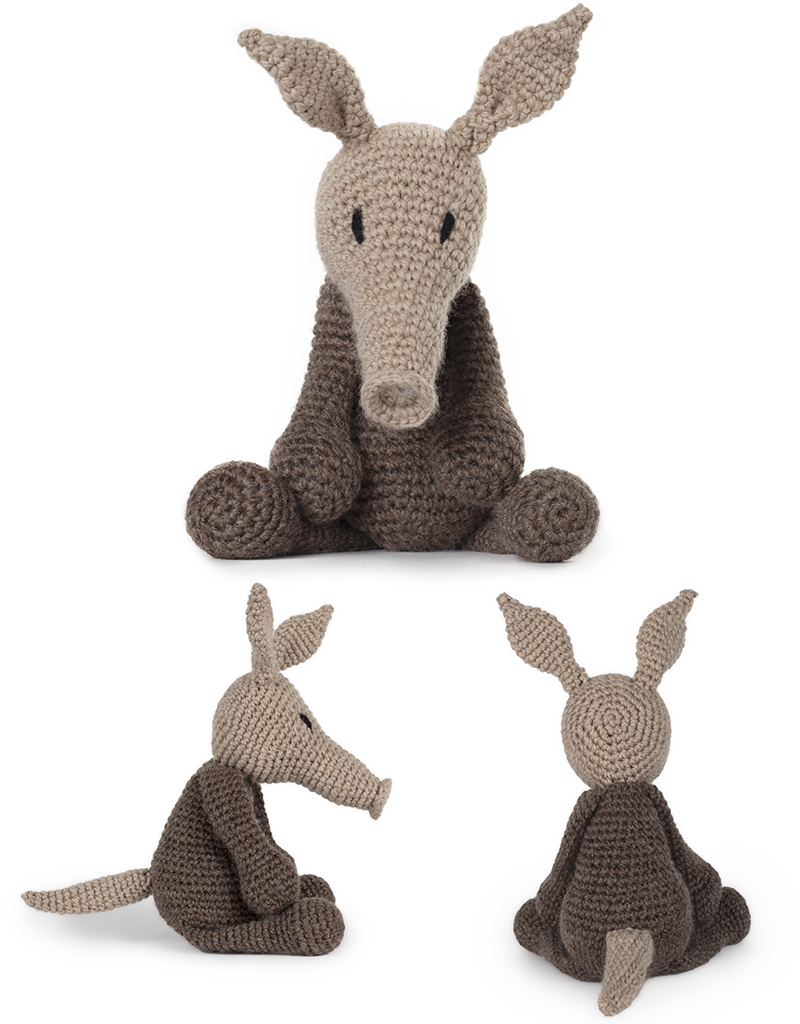 toft winston the aardvark amigurumi crochet animals